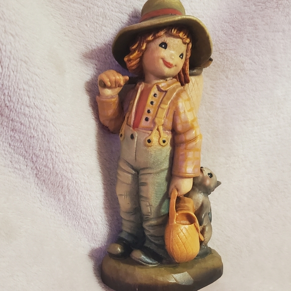 Anri Juan Ferrandiz "Butterfly Boy" Wood Figurine - Picture 3 of 6
